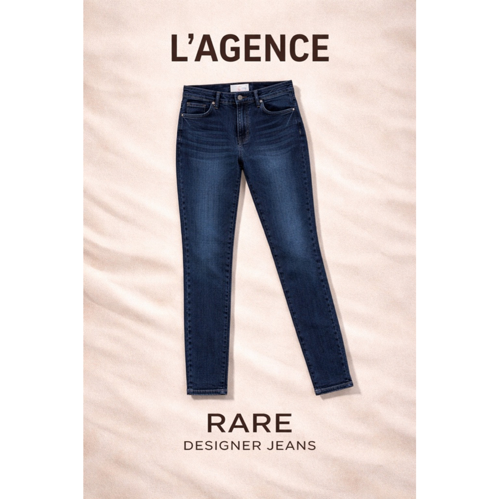 L’Agence Marguerite High Rise Skinny Jeans Size 26 Dark Wash Designer